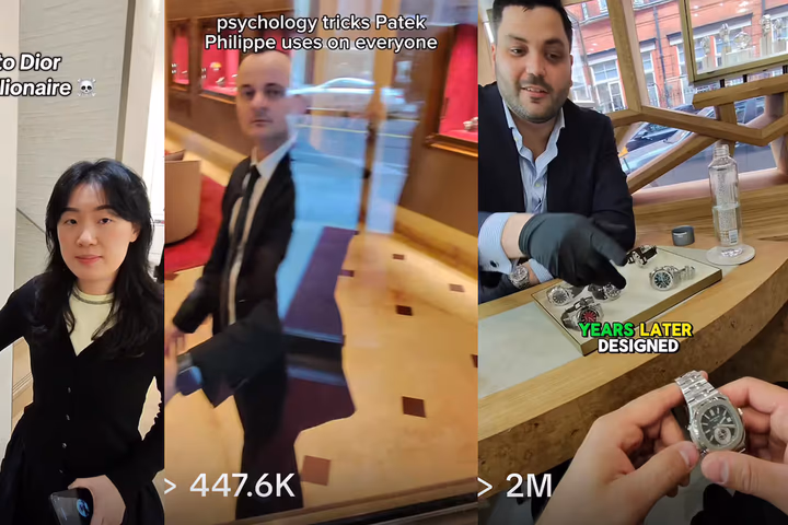 TikTok filmed by smart glasses, shopping boutiques