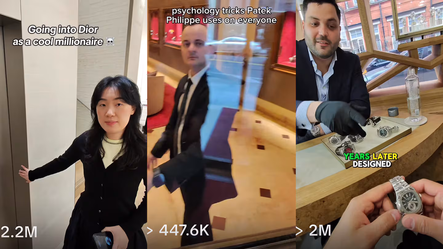 TikTok filmed by smart glasses, shopping boutiques