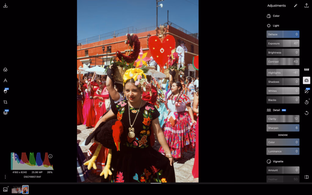 Polarr interface