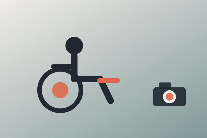 Editorial portrait setup for creative wheelchair photography