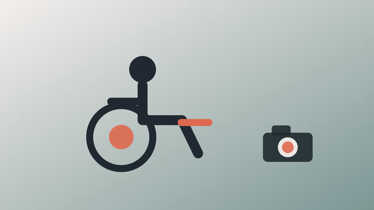 Editorial portrait setup for creative wheelchair photography
