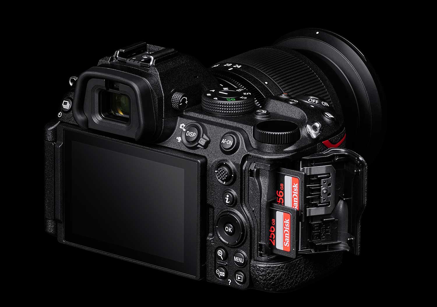 A photo of the back of the Nikon Z5 II