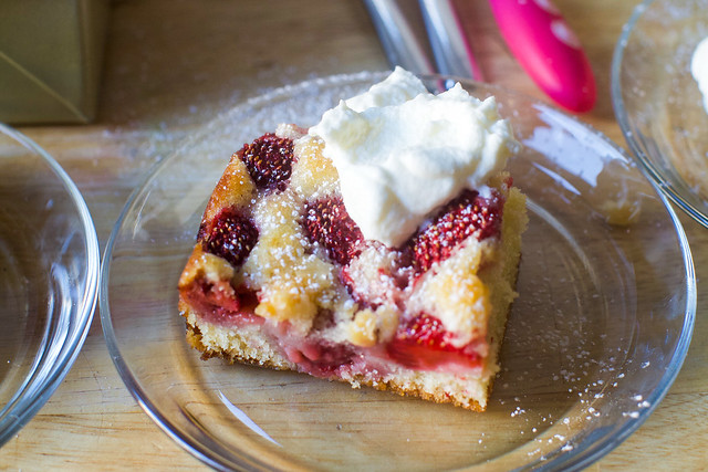 Summer Sheet Cake with Strawberries