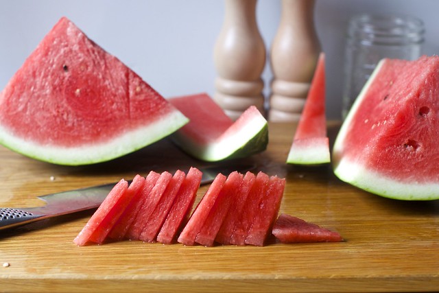 Cucumber and watermelon salad